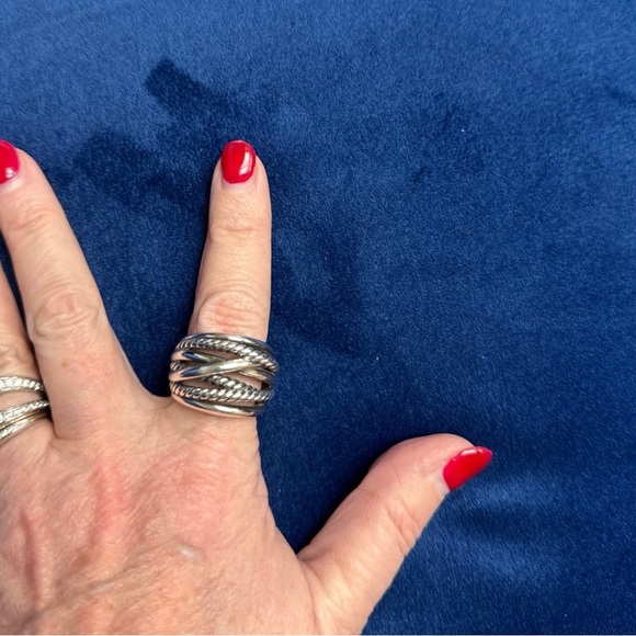 David Yurman Sterling Cable Ring - Picture 5 of 6